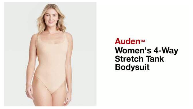 Women's 4-Way Stretch Tank Bodysuit - Auden™, 2 of 7, play video