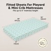 KeaBabies Mini Crib Sheets for Baby Girl, Boy, 2-Pack Soothe Pack and Play Sheets Fitted, 38x26 Organic Pack N Play Mattress Sheet - 3 of 4