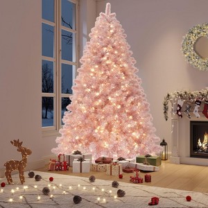 Black Artificial Pencil Christmas Tree, Realistic Branch Tips, Metal Stand, Slim Xmas Decoration for Home & Office - 1 of 4