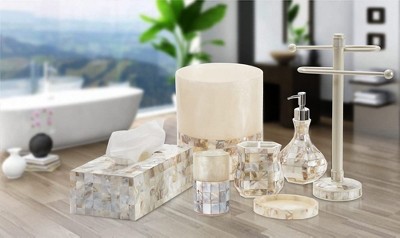 Milano Mother of Pearl Mosaic Soap Dispenser