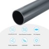 Unique Bargains Water Plumb DIY Crafts High Impact Rigid Round Pipes 8" Length - 3 of 4