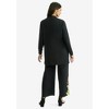 Jessica London Women's Plus Size Stretch Knit Open Front Knit Topper - 3 of 4