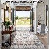 Rugs Machine Washable Area Non-Slip Stain Resistant Rug, Kids & Pets Friendly, Vintage Boho Carpet, Low Pile Indoor Rugs - 4 of 4
