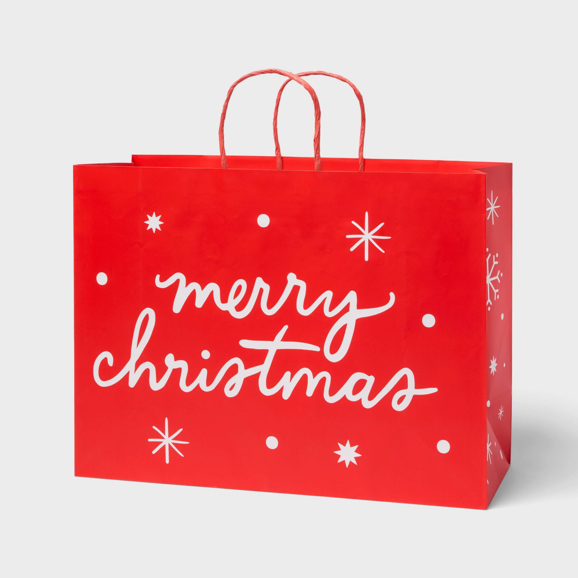 XL 'Merry Christmas' Gift Bag Red/White - Spritz™