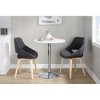 Sapphtopaz Round Dining Table Modern Bistro Adjustable Bar Table  Kitchen Table for Dining Room, Small Spaces - 3 of 4