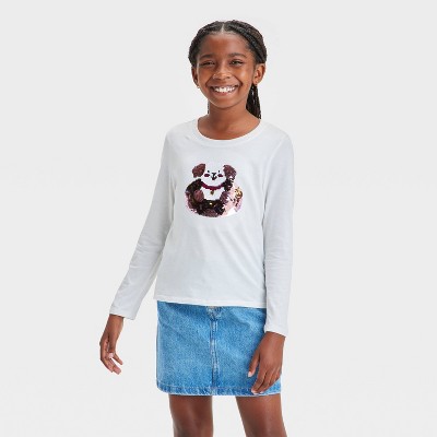 Wicked Toddler Girls Glitter Graphic Tee With Puff Long-Sleeves, Sizes 2T-5T