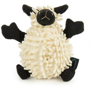 goDog Fuzzy Wuzzy Lamb Squeaky Plush Dog Toy, Chew Guard Technology, Small - 1 of 4