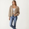 Anna-Kaci Women's Open Front Knit Cardigan with Relaxed Fit and Ribbed Hem - 4 of 4