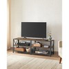 VASAGLE TV Stand Industrial Entertainment Center, Modern TV Console with Open Storage Shelves - 2 of 4
