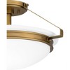 Quoizel Lighting Elderwood 2 - Light Semi-Flush Mount in  Weathered Brass - 3 of 4