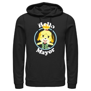 Men's Nintendo Isabelle Hello Mayor Pull Over Hoodie - 1 of 4