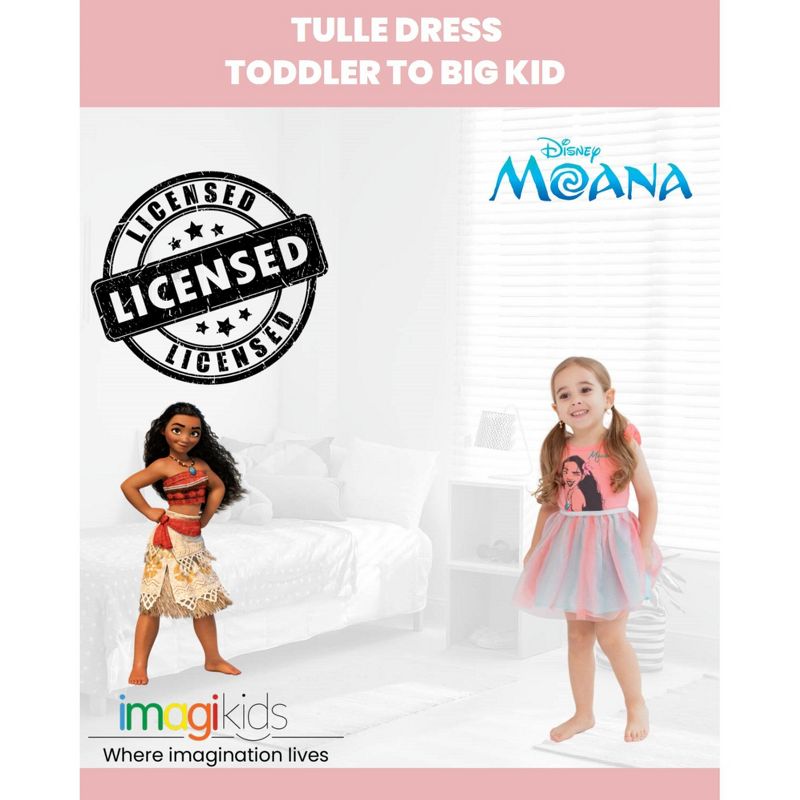 Disney Lilo & Stitch Raya and the Last Dragon Encanto Moana Mirabel Sisu Girls Dress Girls Tulle Dress Toddler, 3 of 10