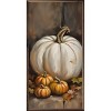 Kendrick Home White Pumpkin and Small Wall Art Orange - 2 of 4