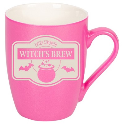 100 North Magic Potion 10 Ounce Pink Metallic Finish, Comfortably Fits Your Hands, New Bone China Coffee Tea Cup Mug, Witch's Brew