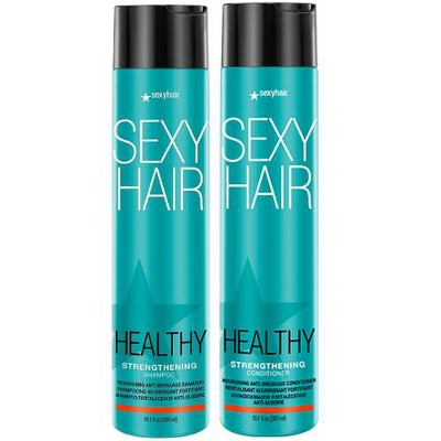 Healthy Sexy Strengthening Shampoo & Conditioner (10.1 oz DUO SET KIT) Provide Hair Strength & Repair Damaged Hair