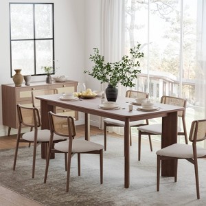 Dovelina Dining Table Modern Wood Kitchen Table Dining Room Table for 6 People - 1 of 4