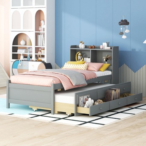 Bed with baby bed built in online