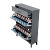 Maliang Shoe Storage Cabinet for Entryway, Hidden Shoe Rack Storage Organizer, 32"W x 10''D x 43''H - 2 of 4