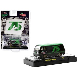 1963 Ford Econoline Van Black with Green Top Ltd Ed to 5500 pcs 1/64 Diecast Model Car by M2 Machines - 1 of 3