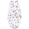 Hudson Baby Infant Girl Quilted Cotton Swaddle Wrap 3pk, Winter Forest, 0-3 Months - 3 of 4