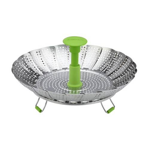 BergHOFF Balance Non-Stick Silicone Steamer Basket & Strainer 10, Sage