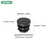 Unique Bargains Durable Plastic Multipurpose Use Mechanical Fasteners 30 Pcs Black - 3 of 4