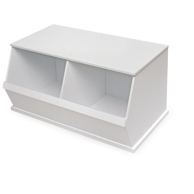 Badger Basket Two Bin Stackable Storage Cubby