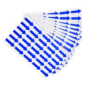 Unique Bargains Directional Sign PVC Adhesive Removable Small Arrow Sticker 300 Pcs - 1 of 4