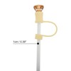 Unique Bargains Gemstone Straw Cover Cap 4 Pcs - 2 of 4