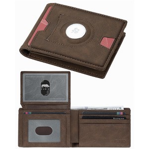 Generic Air Tag Wallet Men Slim: Minimalist 2 ID Window RFID Leather Wallets with Airtag Holder - 1 of 4
