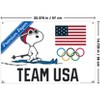 Trends International Team USA x Peanuts – Snoopy Cross-Country Skis Unframed Wall Poster Prints - 3 of 4