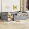 ALEXOUN Floor Bed with Fence & Door - Kids Bed Montessori Frame - Easy Assembly, No Spring Box Needed - for Playroom Bedroom - 4 of 4
