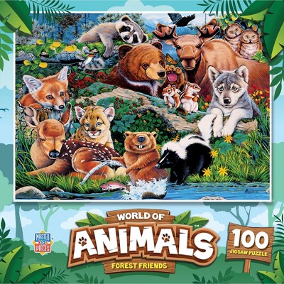 MasterPieces World of Animals Forest Friends 100 Piece Jigsaw Puzzle