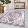 Area Rug Retro Carpet for Living Room Machine Washable Carpet Bedroom Rug - 2 of 4