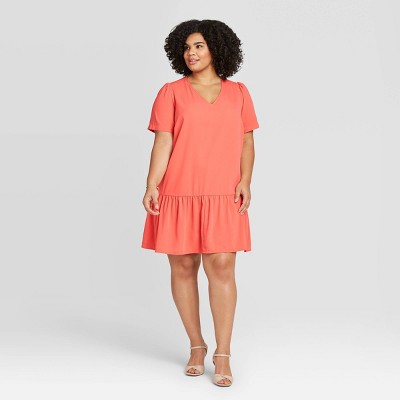 ruffle hem dress plus size