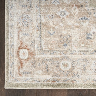 Astra Sage Multi 2'2" x 10' Vintage-Inspired Washable Rug
