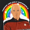 Women's Star Trek The Next Generation Impossible Loose T-Shirt Black - 2 of 4