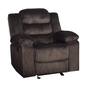 New Classic Furniture,Willow Wood & Fabric Glider Recliner in Brown - 1 of 4