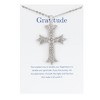 Anna-Kaci Silver Tone Crystal Rhinestone Cross Patonce Fashion Necklace with Message Card Envelope Jewelry Gift - 2 of 4