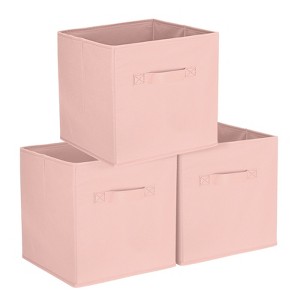 Unique Bargains Fabric Storage Bins 3 Pcs - 1 of 4