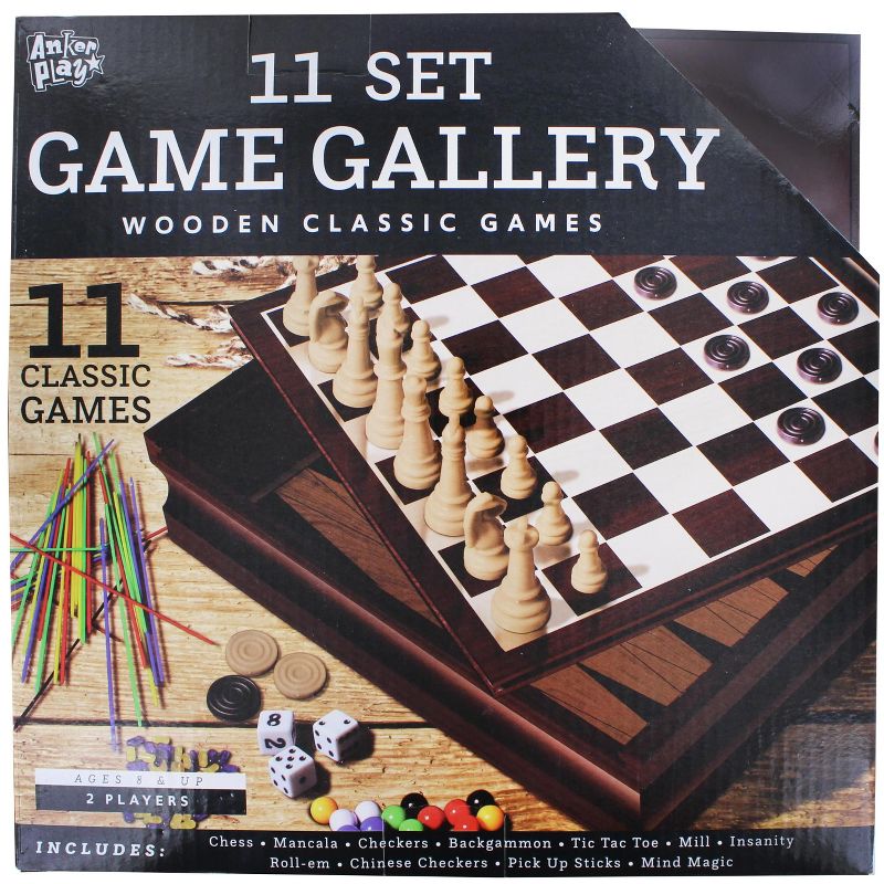 Anker Play Family Game Gallery | 11 Wooden Classic 2-Player Games, 1 of 3