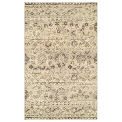 Modern Floral Abstract Indoor Area Rug or Runner by Blue Nile Mills