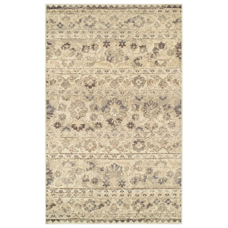 Modern Floral Abstract Indoor Area Rug or Runner by Blue Nile Mills, 1 of 6