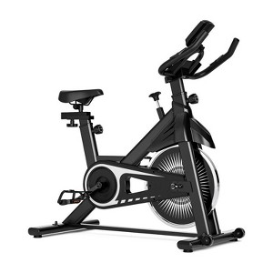 VisioGear Exercise Bike, Indoor Cycling Bike with Built-in Moving Wheels, Stationary Bikes for Home Cardio Gym Workouts, Black, 42"*41.6"*21.6" - 1 of 4