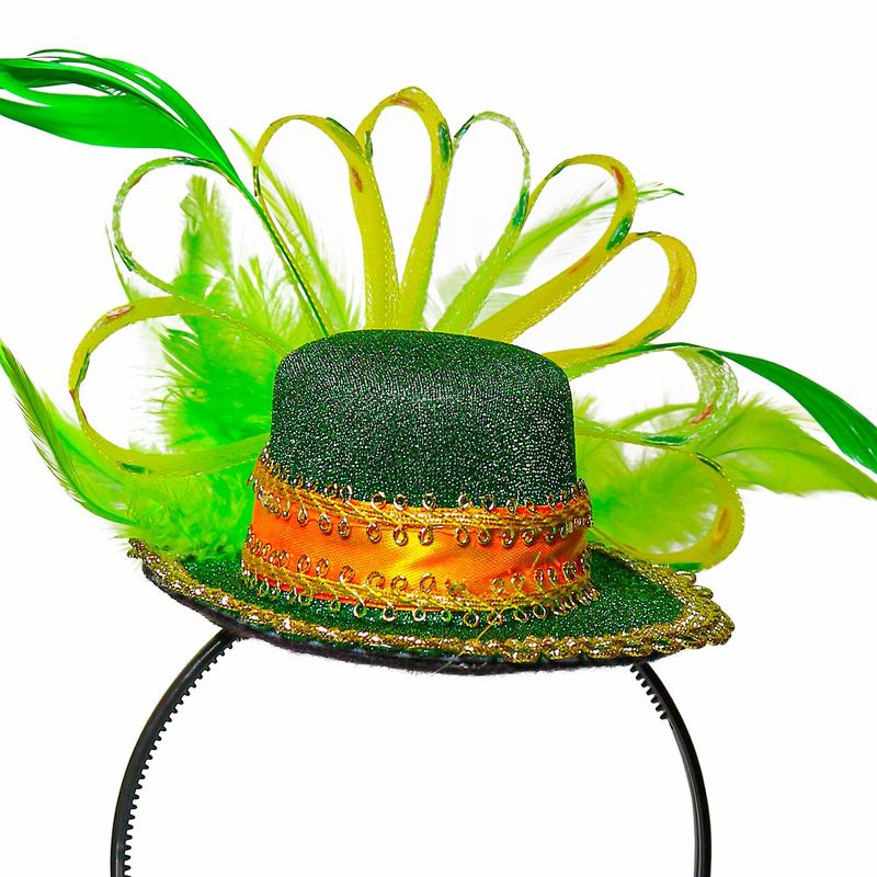 Skeleteen Girls Top Hat Headband - Green, 4 of 5