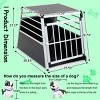 Wood Dog Crate Furniture with Hidden Food Bowl Drawer Indoor Dog Kennel End Table with Cushion for Small Dogs - LAOTIES - 3 of 4