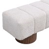 Lyngins 50"/64" PU Ottoman Bench,End of Bed Entryway Bench,Dining Bench for Dining Room,Living Room,Bedroom,No-Assembly,300 LBS Weight Capacity - 3 of 4