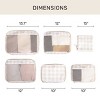 Jadyn Packing Cubes -Beige Gingham - 2 of 4