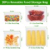 LunaLulinlk 20Pcs Reusable Food Storage Bags - 2 of 4
