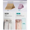 SONGMICS Velvet Hangers Non-Slip Clothes Hangers Pants Bar Space-Saving - 4 of 4